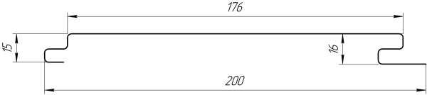 Лайн Про Плоскость 200/176x0,4 мм, 9002 светло-серый глянцевый