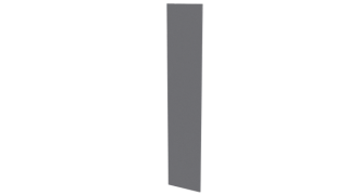 Крепежная планка 10x40x10 мм, 7004 сигнальный серый глянцевый