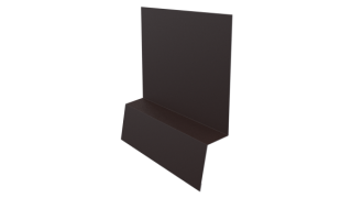 Планка стартовая фальц 135x30x55 мм, 8017 шоколадно-коричневый PUR Pruf