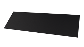 Планка завершающая 65x2000 мм, 9005 черный янтарь матовый