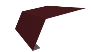 Планка карнизная 100x65x2000 мм, 3005 винно-красный глянцевый