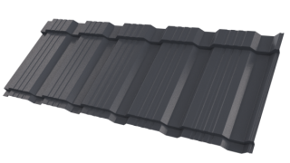 Профиль Пегас 1195/1130x0,45 мм, 7024 графитовый серый матовый