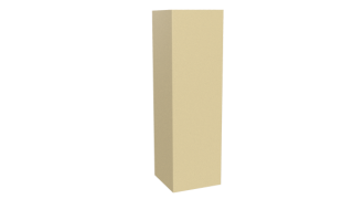 Декоративная накладка угловая 20x60x60x20 мм, 1014 слоновая кость глянцевый