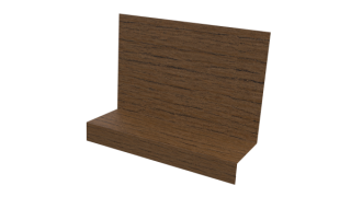 Примыкание боковое фальц 25x65x130 мм, Дуб Сантана 3D