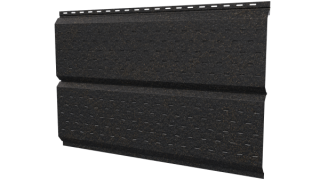Софит Л-брус перфорированный 264/241x0,45 мм, Картэн тёмный