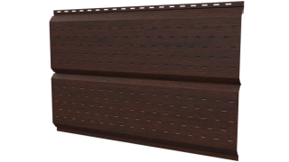 Софит Л-брус перфорированный 264/241x0,45 мм, Antique wood
