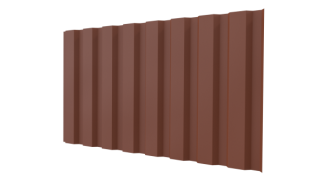 Профнастил С20A 1150/1100x0,45 мм, 8004 медно-коричневый матовый