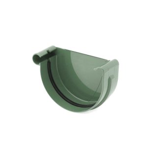 Заглушка желоба левая 125 мм, RAL 6005