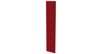 Крепежная планка 10x40x10 мм, 3020 транспортный красный глянцевый