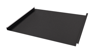 Фальцевая кровля 562/550x0,5 мм, 9005 черный янтарь матовый