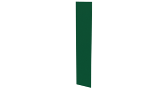 Крепежная планка 10x40x10 мм, 6029 мятно-зеленый глянцевый