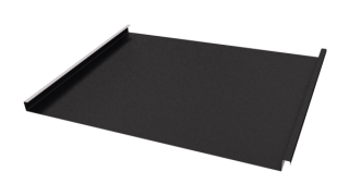 Фальцевая кровля 562/550x0,5 мм, 9005 черный янтарь стальной бархат