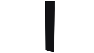 Крепежная планка 10x40x10 мм, 9005 черный янтарь глянцевый