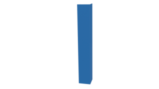 Планка угла наружного 30x30x2000 мм, 5015 небесно-синий глянцевый