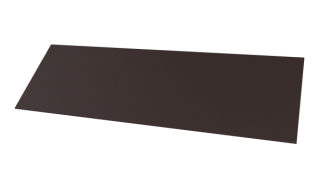 Планка завершающая 65x2000 мм, 8017 шоколадно-коричневый матовый