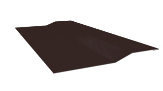 Планка крепёжная фальц 50x17x29 мм, 8017 шоколадно-коричневый глянцевый