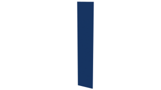 Крепежная планка 10x40x10 мм, 5005 сигнальный синий глянцевый