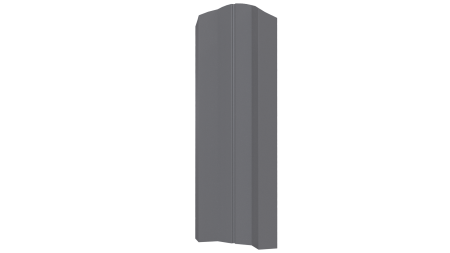 Штакетник М-образный Престиж 118x0,4 мм, 7004 сигнальный серый глянцевый