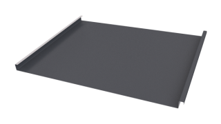 Фальцевая кровля 562/550x0,5 мм, 7024 графитовый серый стальной бархат