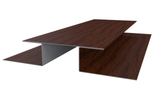 Планка стыковочная сложная 75x2000 мм, Дуб Кельтик 3D