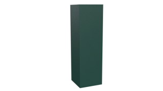Декоративная накладка угловая 20x60x60x20 мм, 6005 зеленый мох матовый