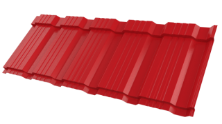 Профиль Пегас 1195/1130x0,4 мм, 3020 транспортный красный глянцевый