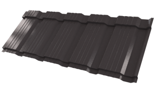 Профиль Пегас 1195/1130x0,45 мм, 8019 серо-коричневый глянцевый