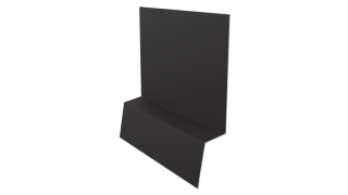 Планка стартовая фальц 135x30x55 мм, 8019 серо-коричневый матовый