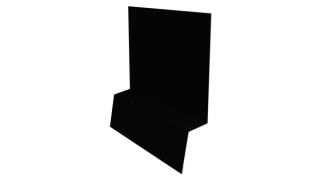 Планка стартовая фальц 135x30x55 мм, 9005 черный янтарь глянцевый