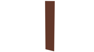 Крепежная планка 10x40x10 мм, 8004 медно-коричневый глянцевый