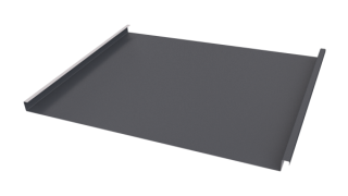 Фальцевая кровля 562/550x0,5 мм, 7024 графитовый серый матовый