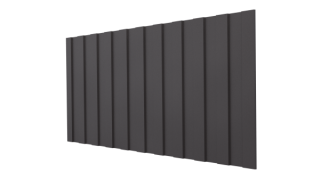 Профнастил С8 1200/1150x0,45 мм, 8019 серо-коричневый матовый
