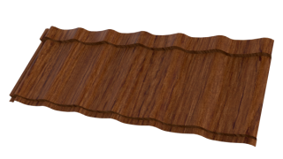 Профиль Феникс 1180/1100x0,45 мм, 8019 Золотой орех 3D