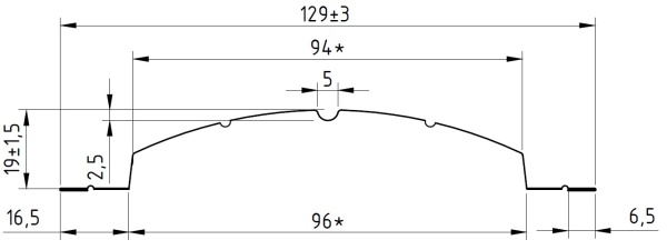 Штакетник Европланка Престиж 131x0,5 мм, 7024 графитовый серый глянцевый