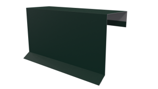 Планка торцевая фальц 65x97 мм, 6005 зеленый мох матовый