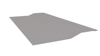 Планка крепёжная фальц 50x17x29 мм, 7047 телегрей 4 глянцевый