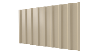 Профнастил С20B 1150/1100x0,5 мм, 1015 св. слоновая кость глянцевый