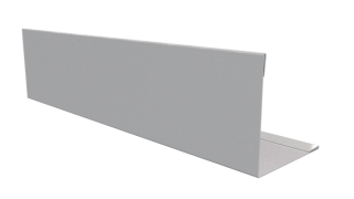 Планка завершающая 10x50x50x10 мм, 9003 сигнальный белый глянцевый