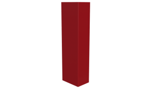 Стойка 40x60x40 мм, 3020 транспортный красный глянцевый