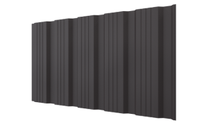 Профнастил К20 1195/1130x0,45 мм, 8019 серо-коричневый матовый