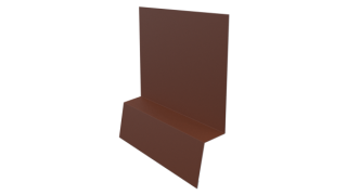 Планка стартовая фальц 135x30x55 мм, 8004 медно-коричневый матовый