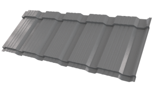 Профиль Пегас 1195/1130x0,45 мм, 7037 пыльно-серый глянцевый