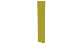 Крепежная планка 10x40x10 мм, 1018 цинково-желтый глянцевый